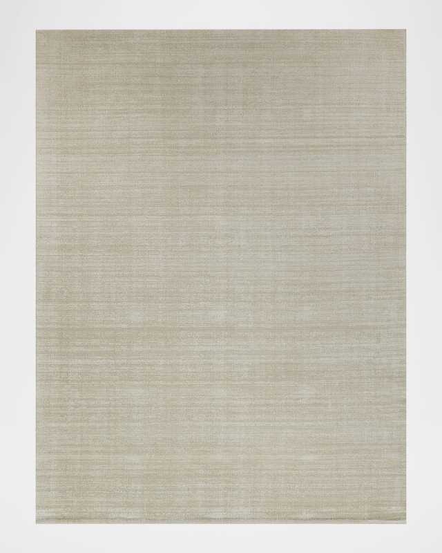 Martelli Modern Hand-Loomed Light Beige Rug, 9' x 12'
